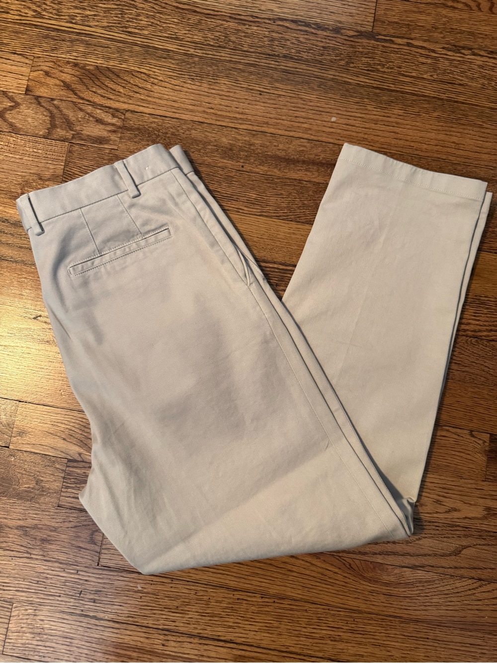 Suit Supply Wide Leg Tapered Chinos - Sand 32/30